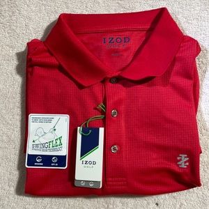BRAND NEW - IZOD Golf Polo - Red, Large